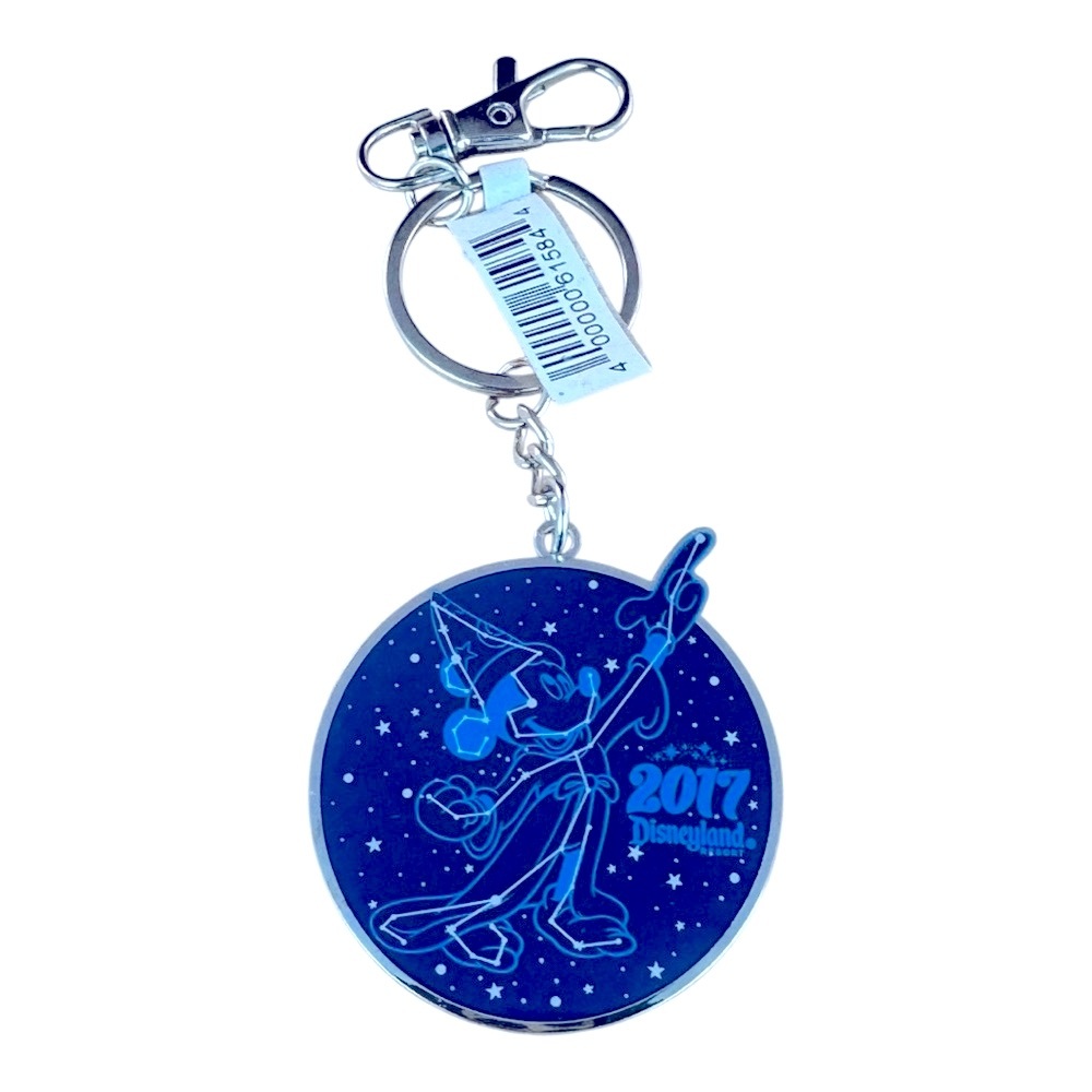 Disneyland 2017 Sorcerer Mickey Keychain Mickey Mouse Fantasia Keychain